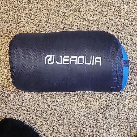 Jeaouia Adult Sleeping Bag Camping Lightweight Waterproof Cold Weather Blue,New - Picture 1 of 7